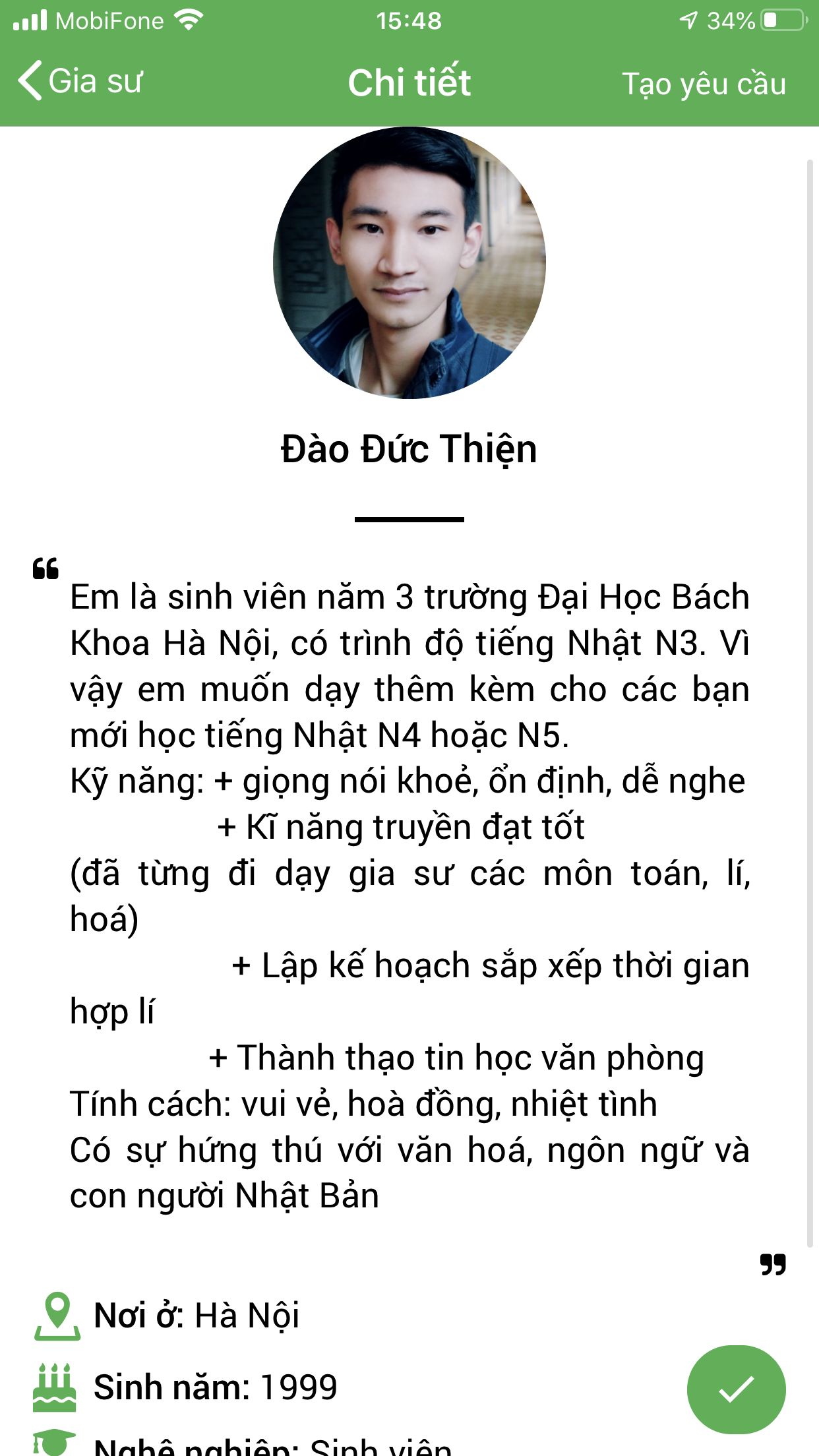 dạy kèm tiếng nhật